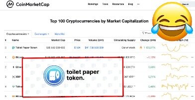 toilet paper token