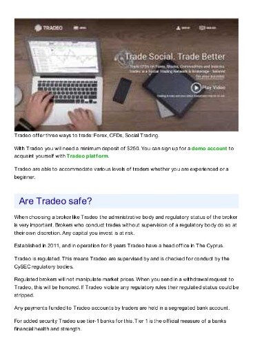 Tradeo » What Do Customers Think Of This Company?